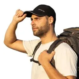 Produktbild: TOPEX XL/XXL Wasserdichte Baseball Cap Herren - Running Kappe Sommer Sonnenhut Basecap für Großen Kopf - Sports Golf Tennis Laufkappe Mit UV-Schutz - Schwarz