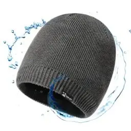 Produktbild: TOP-EX XL/XXL wasserdichte Merino Beanie Mütze Herren, Damen Wolle Wintermütze Warm Fleece Strickmuetze Atmungsaktive Outdoor Skimütze tx94609_Grau XXL