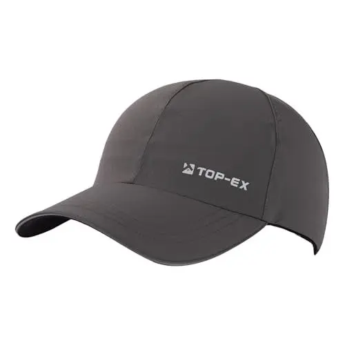 Produktbild: TOP-EX wasserdichte Baseball Cap Herren Running Cap Sommer Kappe Sonnenhut Basecap Großer Kopf Sports Golf Cap 65 Tennis Laufkappe UV-Schutz M/L Dunkelgrau