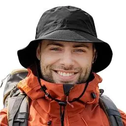 Produktbild: TOP-EX Wasserdichte Regenhüte für Herren & Damen, Allwetter Outdoor Safari Hut faltbar, UPF 50 Golf Eimer Sonnenhüte zum Angeln, Wandern, Trekking, verstellbar & winddicht M/L Schwarz