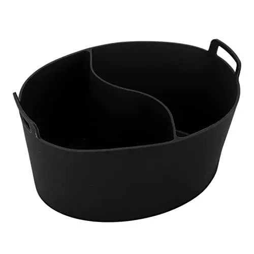 Produktbild: Topfteiler, Slow Cooker Liner, Silikon, Hitzebeständig, Erhöht die Effizienz, Lebensmittelqualität für Zuhause (BLACK)