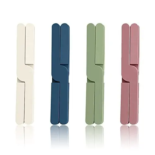 Produktbild: Topfuntersetzer Hitzebeständig, 4 Stücke Silikon Untersetzer Topf Zusammenklappbar Heißer Topf Halter Silikon-untersetzer für Töpfe Topflappen Hitzeschutz