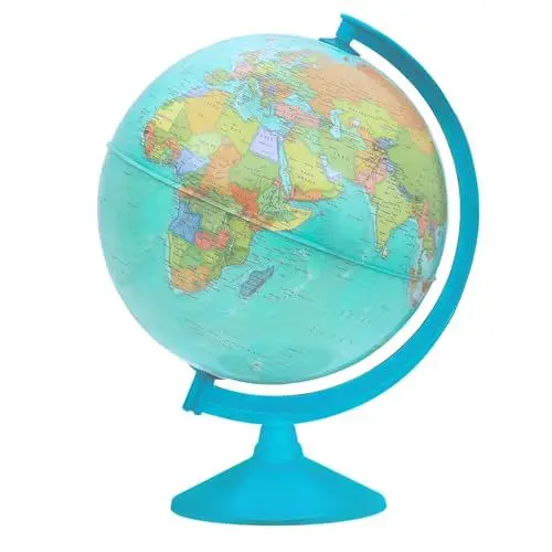Produktbild: TOPGLOBE 30cm Schülerglobus - Karte auf Deutsch - Globus Bildung Drehbarer - Pädagogische/geografische - Schule, Zuhause und Büro - Durchmesser 30cm