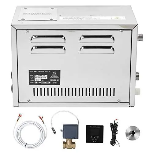 Produktbild: Topiky Dampferzeuger, 3KW-Motordampfraumausrüstung, mit automatischem Ablassventil, automatischer Ablass- und Spülfunktion, automatischer konstanter Temperatur