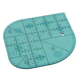 Produktbild: Topiky Gebogenes Eckenschneider Quilt Lineal, Acryl Näh Patchwork Lineal, Quilt Vorlagen, Nähschablone, Patchwork Werkzeug, DIY Nähzubehör (Golden)