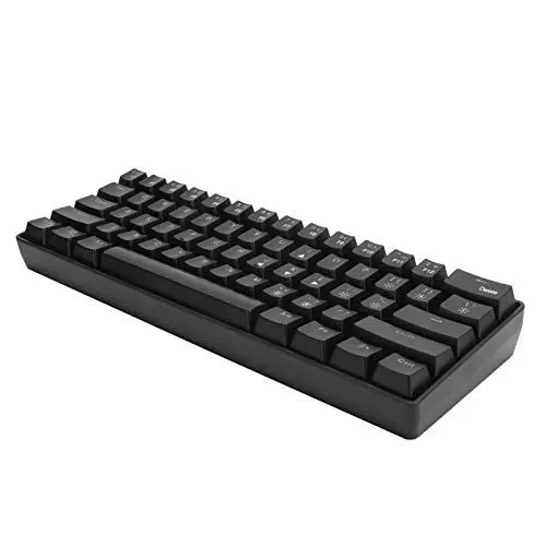 Produktbild: Topiky Kabelgebundene Gaming-Tastatur, Kabelgebundene Tastatur mit 61 Kompakten Antworttasten Dual-Mode-RGB-Gaming-Computer Computerzubehör YK600, 2,4-G-Empfänger-Netzkabel für Telefon,