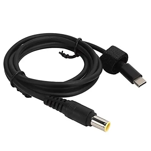 Produktbild: Topiky Limouyin Laptop-Ladekabel, 4,9 Fuß-Ladekabel, 65 W 3 A Typ-C-Stecker auf 7,9 X 5,5 Mm DC-Stecker PD-Notebook-Netzteilkabel, Entwickelt Zum Aufladen von Laptops