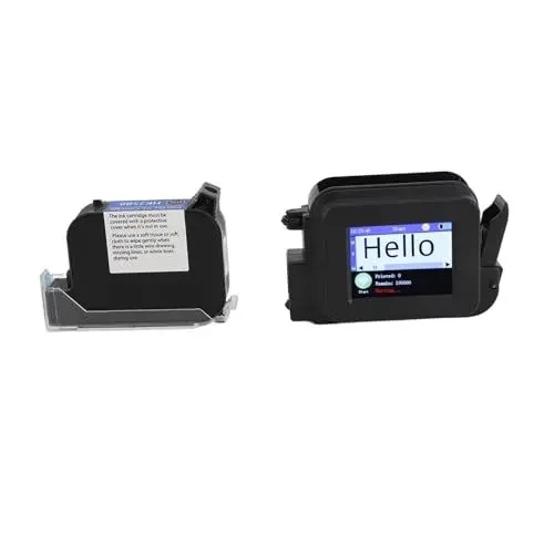 Produktbild: Topiky Mini Hand Tintenstrahldrucker, Tragbarer Hand Tintenstrahldrucker mit 2,4 Zoll Touchscreen, Schnell Trocknende Tintenpatrone, für Etikett, Datum, Barcode, QR Code, Chargennummer