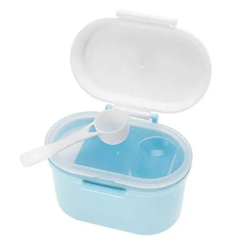 Produktbild: TOPINCN Baby Milchpulver Box Formel Dispenser Kunststoff Tragbare Kinder Snack Food Obst Süßigkeiten Vorratsbehälter Große Kapazität(S Größe-Blau)