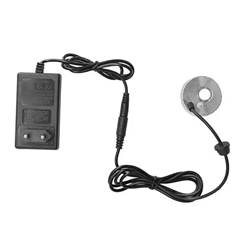 Produktbild: TOPINCN Nebelmaschine für Aquarien, Steingarten, Pool, Zerstäuber für Kamin, Einzelkopf mit Aluminiumvase mit Nebelmaschine Zur Zerstäubung, Kaltnebel, Mister Foggers (EU-Stecker)