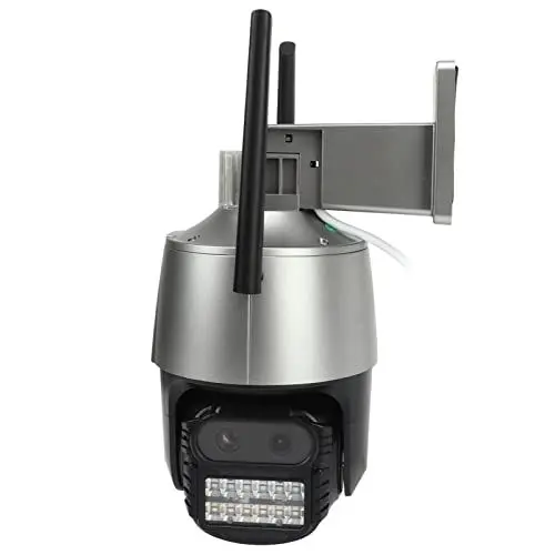 Produktbild: Outdoor Dual Lens Überwachungskamera Smart IR Nachtsicht HD Überwachungskamera 2-Wege Voice Intercom IP66 100-240V 2MP für den Garten (EU-Stecker)