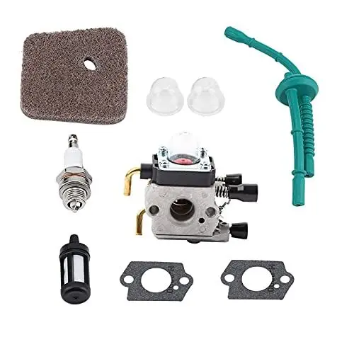 Produktbild: TOPINCN Vergaserset,Vergaser Kit Ersatz für FS55 FS55RC KM38 HL45 KM55R Preiswerter Motor Rasenmäher Zubehör