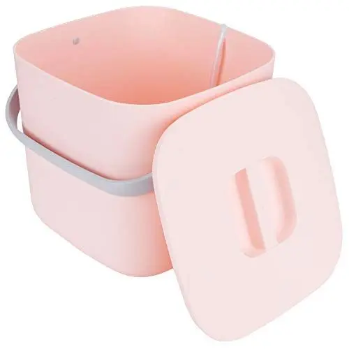 Produktbild: TOPINCN Waschmaschine Wäscherei Damenunterwäsche Schreibtischwaschmaschine Ultraschall-USB-betrieben für Babybekleidung 8L Waschausrüstung Mini-Waschmaschine Topfwaschmaschinen (Rosa)