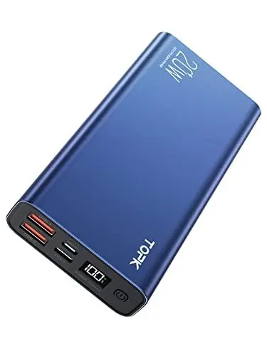 Produktbild: TOPK Power Bank, 20W PD QC3.0 Schnelles Aufladen USB C Powerbank 20000mah LED Display Externer Akku kompatibel mit Smartphone, Tablets und mehr. (2022 Version)