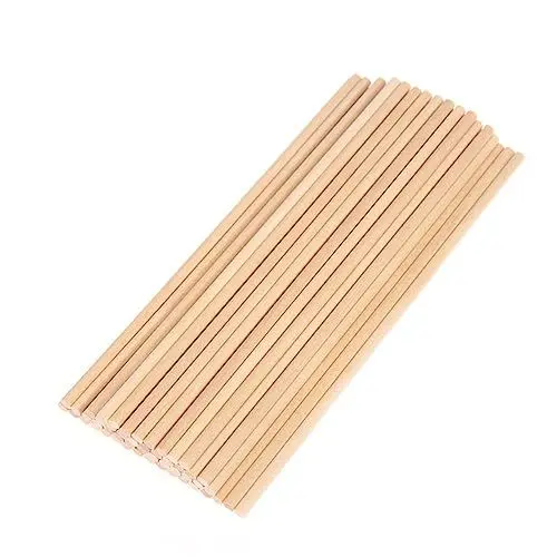 Produktbild: TOPPERFUN 100St runde Holzstangen Handwerksstöcke Stange Dübelmacher-Vorrichtungssatz runde Dübelstangen Farbrührstäbchen rundstäbe bastel materialien Holzstäbchen Runddübel aus Holz Bambus