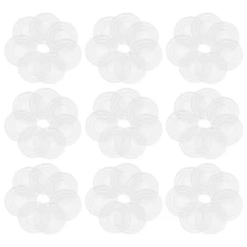 Produktbild: TOPPERFUN 100 Stück Anti-Rutsch-Dichtung Klare Abstandshalter für Glastischplatten rutschfeste Möbelpads Anti-Rutsch-Pads für Glastischplatten Tischstopper PVC Transparent