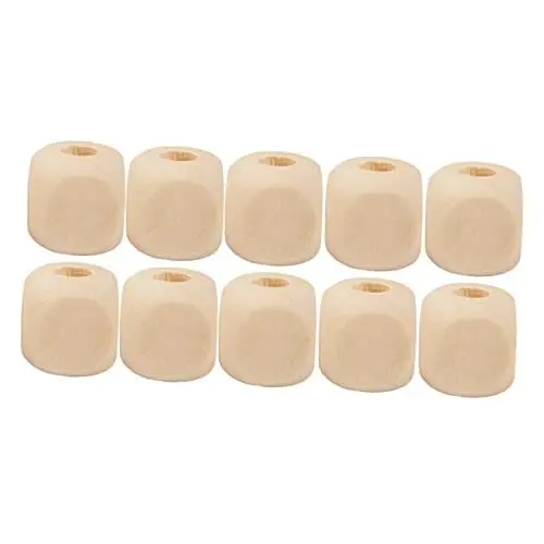 Produktbild: TOPPERFUN Holzperlen Maserung 100 Stück Natürliche Perlen Für Halsketten Armbänder Schmuckherstellung Bastelzubehör
