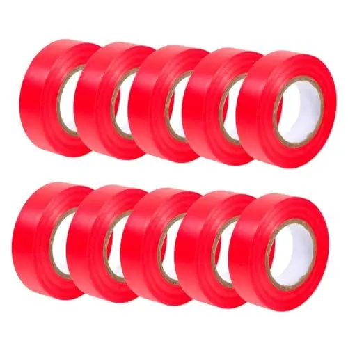 Produktbild: TOPPERFUN 10 Stück Pvc-isolierbandrolle Isolierbänder Für Den Außenbereich Für Hitzebeständigkeit Und Kabelummantelung