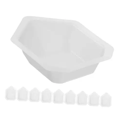 Produktbild: TOPPERFUN 10 Stück kunststoffpaletten plastikpaletten - Pulvermessung laborwaage measuring jug Boote Gewicht Tablett mit für Kunststoffschalen Musterplatten Waagschalen ausgleichen