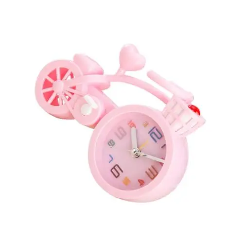 Produktbild: TOPPERFUN 1Stk Wecker wohnaccessoires einzigartige kalanchoe Decoration longieren Digitaluhren Uhr im Alten Stil Reise Reiseuhr Weckuhr altmodisch Ornamente Student Rosa