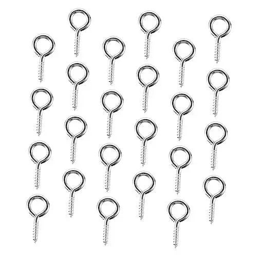 Produktbild: TOPPERFUN Legierungsmaterial Schafsaugenschrauben Nägel Haken 50-teiliges Set Für Die Heimorganisation Platzsparend Und Einfach Zu Installieren