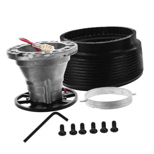 Produktbild: TOPPERFUN 1 Satz Lenkradsitz Schnellspanner Nabenadapter Modifikation Lenkradvorrichtung Autoteil Lenkradtrennwerkzeug Lenkradnabenadapter Werkzeuge Schwarzer Gummi