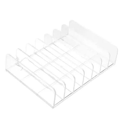 Produktbild: TOPPERFUN 1 Stück Lidschatten Organizer aus Umweltfreundlichem Material Transparenter Schminkständer mit Fächern für Kosmetikaufbewahrung Schminktischen und Badezimmern