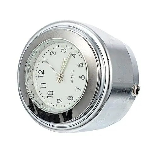 Produktbild: TOPPERFUN 1stück Lenkeruhr wasserdichte Lenkeruhr Mit Nachtleuchtfunktion Praktische Zeitmessung Für Motorräder Und Fahrräder Einfache Und Abnehmbar