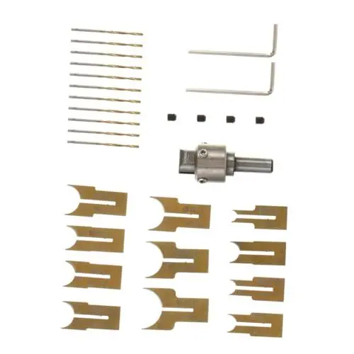 Produktbild: TOPPERFUN 24stücke Teiliges Set Holzringbohrer Buddha-perlen Diy-schmuck Holzbearbeitungswerkzeug-set Für Schmuckherstellung Ringe