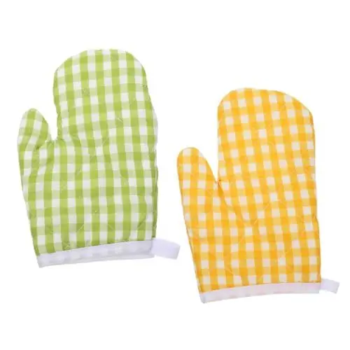 Produktbild: TOPPERFUN 2Stücke Ofenhandschuhe Hitzebeständig Kochhandschuhe für Mikrowellenhandschuhe Backhandschuhe Check Hand und Maschinenwaschbar