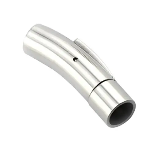 Produktbild: TOPPERFUN 2 Stück Anhänger-Verschluss Armband-Verschluss Edelstahl Magnetverschluss Schmuckherstellung Verschluss Silber-Armreif Leder Halsreif Endkappen Schmuckherstellung