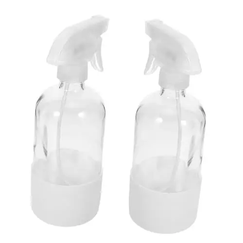 Produktbild: TOPPERFUN 500 Ml Sprühflaschen Mit Feinem Nebel 2 Stück Leere Sprühflaschen Mit Silikonhülle Für Den Täglichen Gebrauch des Haares