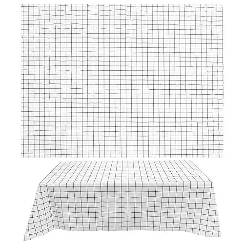 Produktbild: TOPPERFUN 2 Stück wasserdichte Tischdecke im Karomuster Abwaschbare Outdoor Tischdecke für Camping und Garten Schutz gegen Öl und Flecken für Partys und Familienfeiern
