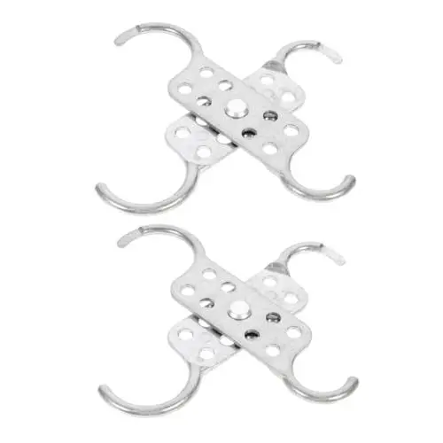 Produktbild: TOPPERFUN 2stücke Aluminium Hasp Vorhängeschloss Doppelte Sicherheitsvorrichtung Für - -anwendungen Für Industrielle Sicherheitslösungen
