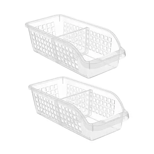 Produktbild: TOPPERFUN 2stücke Transparente Kühlschrank-aufbewahrungsbehälter Obst Und Gemüseboxen Eierbehälter Kühlschrank-lebensmittelbehälter Für Küchenorganisation Lagerungsfächer