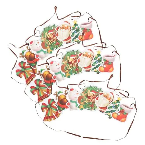 Produktbild: TOPPERFUN 3 STK Papierbanner Der Frohen Weihnachten Weihnachts-fotoautomaten-Requisiten Weihnachtsbanner Zum Aufhängen Weihnachtsfeierdekoration Weihnachtsmann-Banner Hängende String-Flag