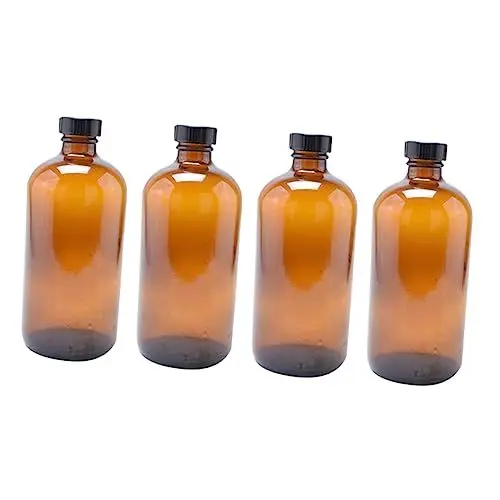 Produktbild: TOPPERFUN Küchenölspenderflasche 4 Stück Nachfüllbare Glasflaschen Rund