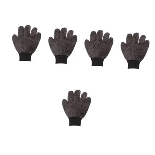 Produktbild: TOPPERFUN 5 Stück Ultraleichte Autowaschhandschuhe Weich Und Sanft Einfach Zu Verstauen Für Das Auto