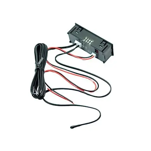 Produktbild: TOPPERFUN Digital Kfz-Thermometer Dual Thermometer für Aquarium schwimmende Kerzendochte Außenthermometer raumthermometer innen Autothermometer Armaturenbrettdekorationen für Autos Modul