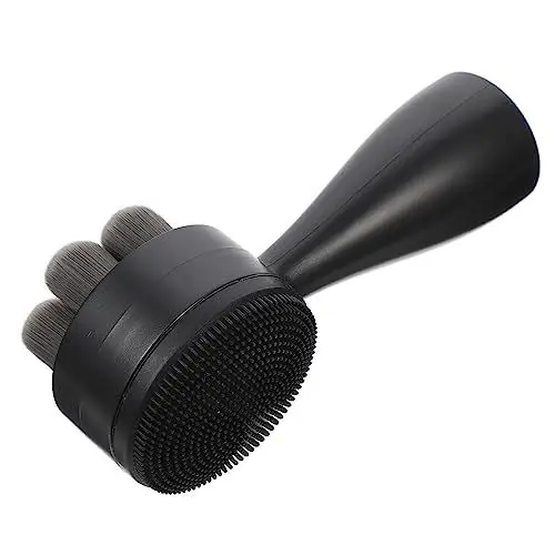 Produktbild: TOPPERFUN Gesichtsreinigungsbürste aus Silikon Handliche Massage und Peelingbürste für Sanfte Hautreinigung für Tägliche Gesichtsreinigung und Pflege mit Zwei Seiten für Effektive Anwendung