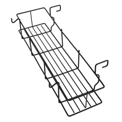 Produktbild: TOPPERFUN Grillkorb mit Haken Platzsparender Aufbewahrungskorb für Grillzubehör Robustes Design für Camping und Bbq für Gewürze und Grillwerkzeuge