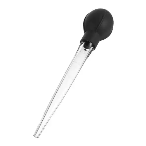 Produktbild: TOPPERFUN Große Pipette Mit Messung Lebensmittelechte Kunststoff Pipette Für Flüssigkeiten Küchen Backwerkzeug Tropfpipette Für Cupcakes Und Waffeln (schwarz Grau)