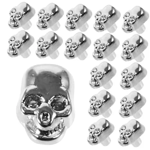 Produktbild: TOPPERFUN Kleidung 20St Schädelnieten Nieten Geisternieten Metallnieten für Bekleidung halloween dekoration halloween-dekoration schmücken Outfit Nieten basteln Tasche Zubehör Taschen Base