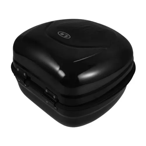 Produktbild: TOPPERFUN -Kofferraum Sitztasche -heckkoffer Gepäckträgerkoffer Motorradhelmtasche Topcase Roller Kofferraum Motorradkoffer Für Gepäck Stahl Black