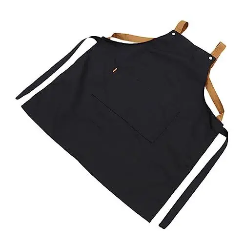 Produktbild: TOPPERFUN Küchenschürze mit Taschen aus Robustem Canvas Verstellbar für Gartenarbeit Backen und Bbq Unisex Geschenkidee für Freunde