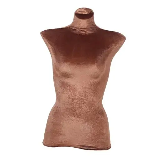 Produktbild: TOPPERFUN Schaufensterpuppe Velours Stoffbezug Stoffkleid Schaufensterpuppenbezug Waschbar Wiederverwendbar Halbdisplay
