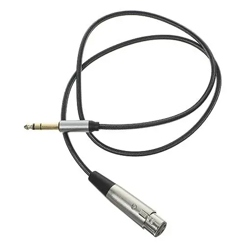 Produktbild: TOPPERFUN Universeller 6 35-mm-auf-mikrofonkabel-audioadapter für Lautsprecher