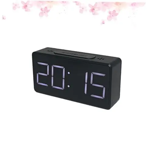Produktbild: TOPPERFUN Batteriewecker -anzeige Digitaluhr Schwarz Für Schlafzimmer Arbeitszimmer