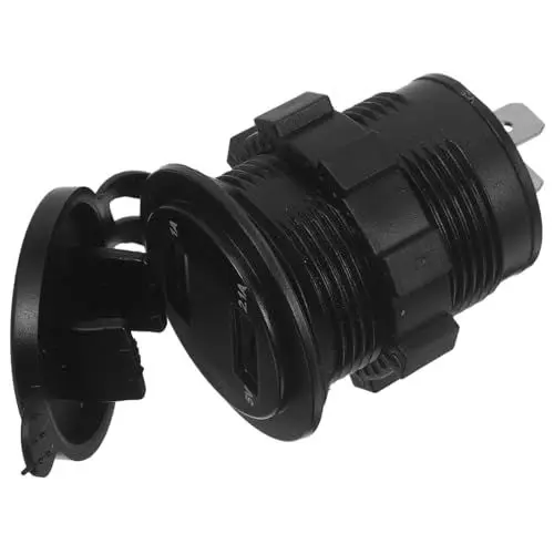 Produktbild: TOPPERFUN ladegerät -Navigationsladegerät Austausch des -Telefonladegeräts USB-Anschlüsse für Motorräder Austausch des Motorradladegeräts Stk Green