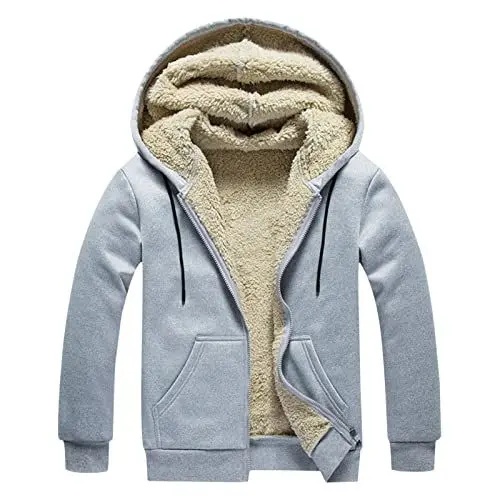 Produktbild: Top-Produkte bei Amazon 2024herren Fleece Jacke Flauschige Jacke Sweatjacke Herren gefüttert fjällräven Fleecejacke Herren Hoodies Herren Sweat Jacke Herren Winterpullover Herren warm Sweatjacke
